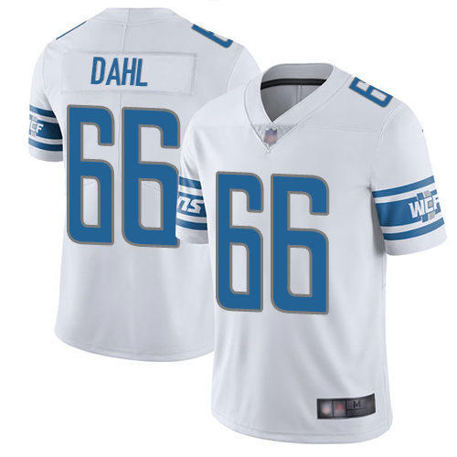 Detroit Lions Limited White Men Joe Dahl Road Jersey NFL Football 66 Vapor Untouchable